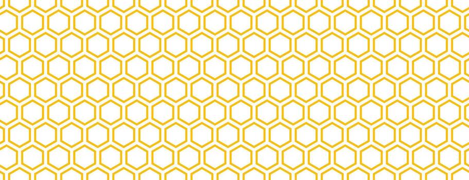sin costura panal modelo textura. dorado miel Colmena mosaico forma fondo de pantalla. repitiendo contorno geométrico hexagonal estructura. amarillo repetido lineal hexágono cuadrícula antecedentes. vector
