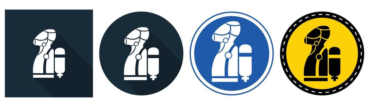 Modern Robot Technology Icon Set for Innovation and Engineering Contexts vector