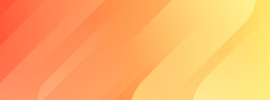 Abstract orange yellow gradient with smooth diagonal wave shapes. vector