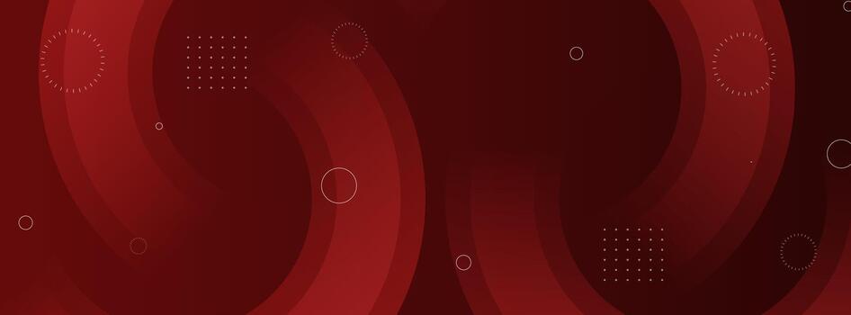 Abstract dark red background with circular shapes and soft wave patterns. vector