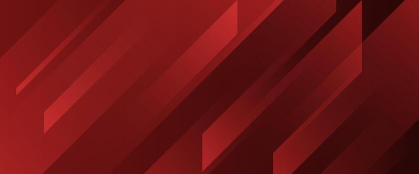 Abstract red gradient background with sharp diagonal wave lines. vector