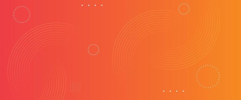 Abstract orange minimal background with smooth flowing shapes. vector
