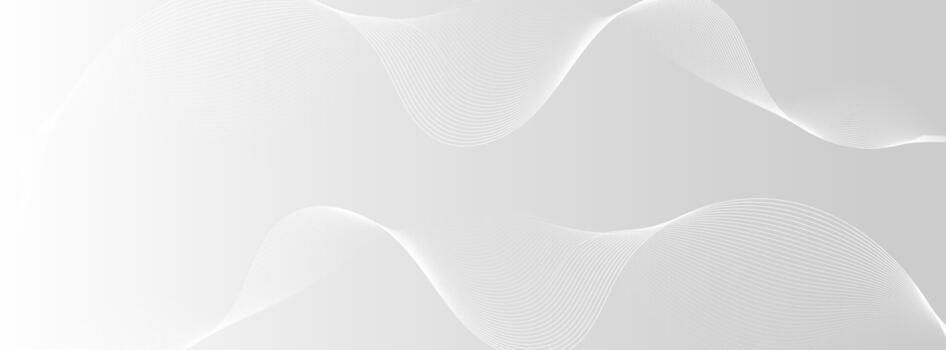 Abstract white grey background with soft flowing wave lines. vector