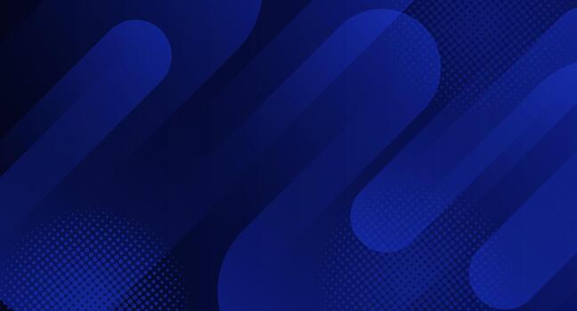 Dark blue abstract background with smooth flowing wave shapes. vector