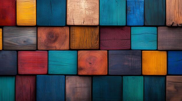 de madera bloques creando vistoso resumen textura antecedentes modelo foto