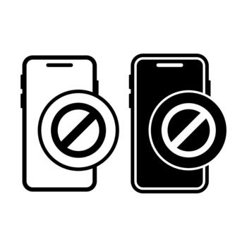 teléfono inteligente bloquear negro icono haz para restringido móvil acceso caracteristicas vector