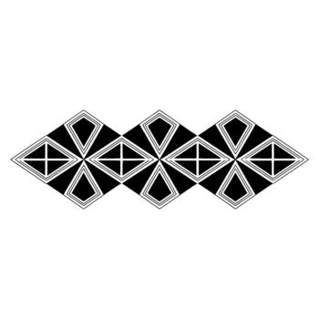 un limpiar minimalista resumen geométrico modelo presentando repitiendo diamante formas y triangulos en vector