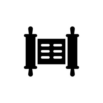 sencillo plano Desplazarse texto firmar diseño elemento forma icono ilustración vector