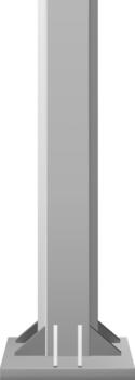 Concrete pillar column structure base foundation vector