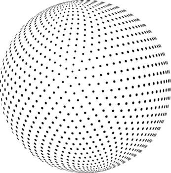 punteado esfera formando resumen global red modelo vector