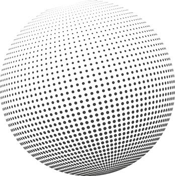 resumen punteado esfera representando global red conexión vector