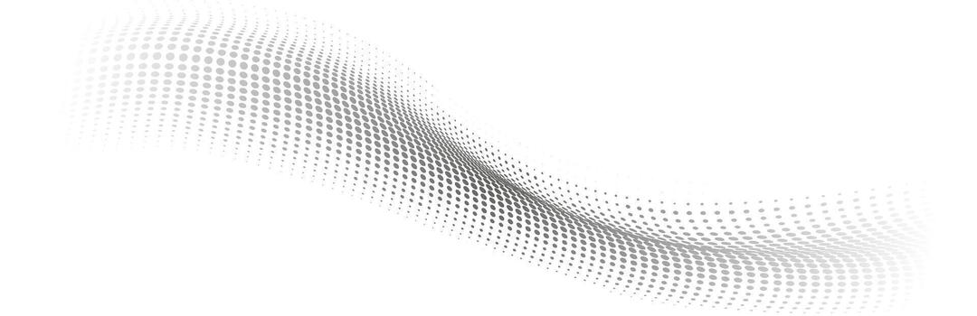 Halftone dots creating a flowing abstract wave pattern vector