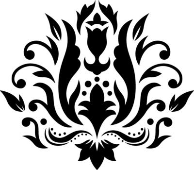 florido damasco elemento creando elegante decorativo modelo vector