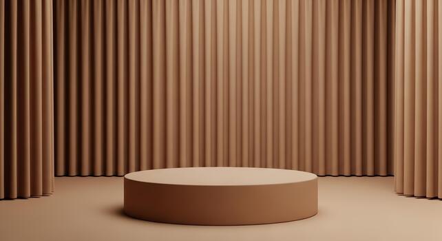 A minimalist, 3D rendered podium with a textured background, perfect for product displays and showcasing photo