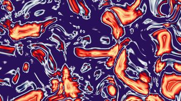 Abstract fluid patterns in vibrant red and blue hues creating a dynamic visual effect video