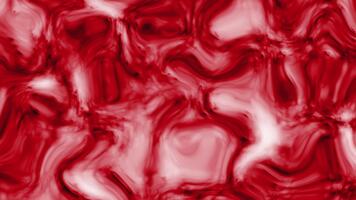 Abstract red and white fluid texture creating a dynamic background for artistic designs video