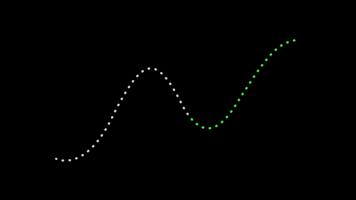 animato connessione linea formatura con un' segno di spunta apparendo per significare completamento o successo video