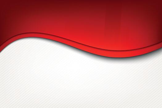 rojo papel curvo líneas en un blanco fondo, sombra cubrir, y un dimensional moderno texturizado modelo para sitio web diseño. vector