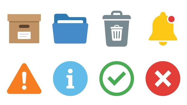 conjunto de común web y aplicación interfaz íconos vector