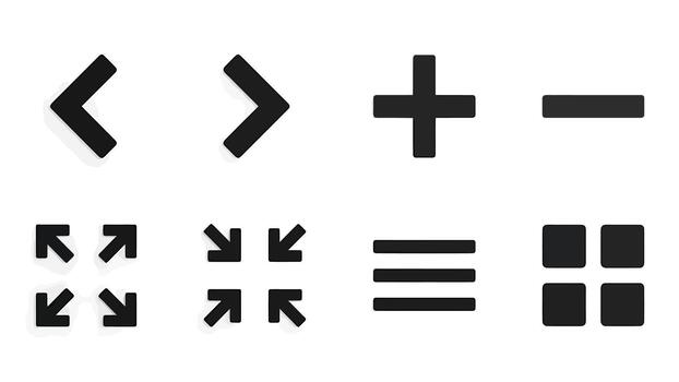 colección de universal ui navegación y función íconos vector