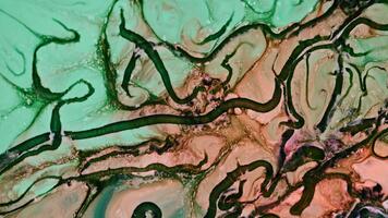 resumen vistoso tinta pintar untado explotar surrealista formas macro video