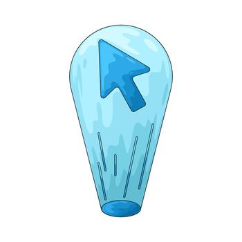 cursor puntero haz ilustración vector