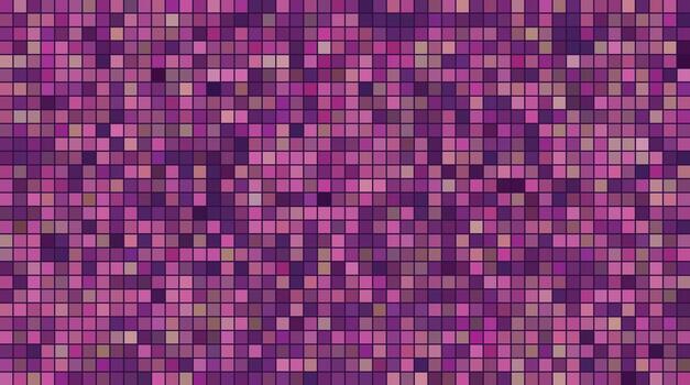 Deep purple and bright fuchsia square tile mosaic grid pattern background vector