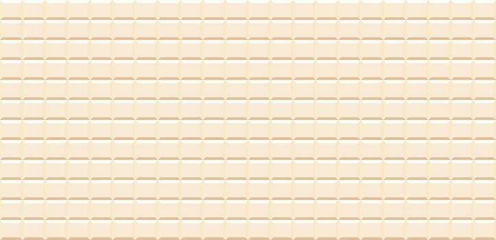 Seamless light cream background of repeating horizontal rectangular wafer texture vector