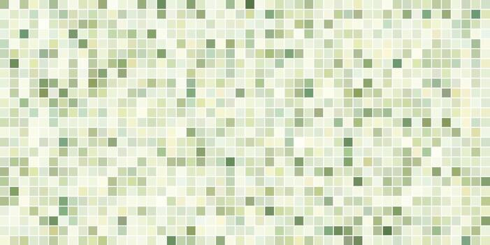 Bright green and lime color palette square tile mosaic grid background vector