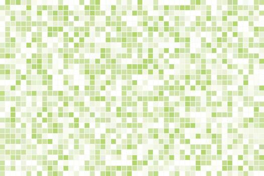 Bright vibrant lime green square tile mosaic grid pattern background vector