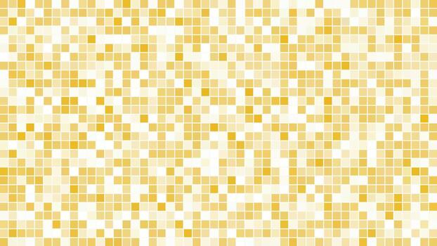 Sunny yellow and bright gold square tile mosaic grid background pattern vector