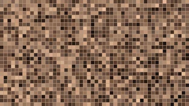 Warm brown and tan color palette square tile mosaic grid background vector