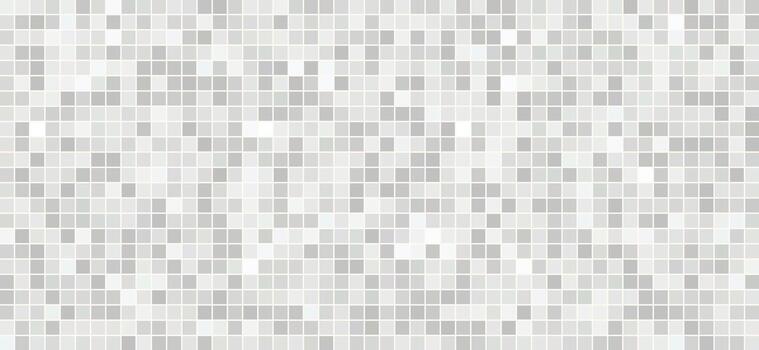 Minimalistic grayscale square tile mosaic grid abstract background texture vector