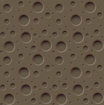 Seamless chocolate moon surface pattern background texture design element vector