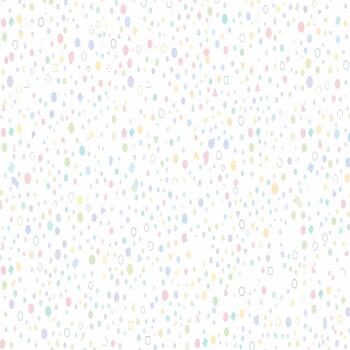 Playful abstract background with a cheerful scattering of tiny pastel geometric shapes, circles, squares, and triangles, creating a modern pattern ideal for festive designs vector