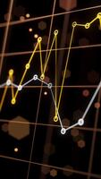 Seamless 3D loop featuring dynamic market lines and illuminated data points on a dark tech interface. Suitable for stock market themes, fintech content, and business analytics. video
