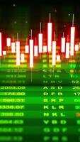 senza soluzione di continuità 3d ciclo continuo con raggiante candeliere grafici e verso l'alto azione indicatori su un' verde sfondo. dinamico finanziario movimento sfondo Perfetto per commercio, finanza, e guidato dai dati temi. video