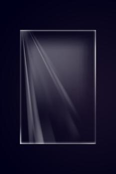 Dark plastic shrink wrap texture with diagonal light reflections for digital packaging or overlay design vector