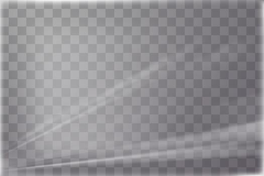 Light transparent shrink plastic film with soft folds and paper file overlay texture vector