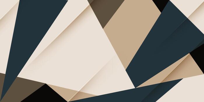 Abstract fractal banner background with shadow pattern design. Overlap papercut style element concept background. vector