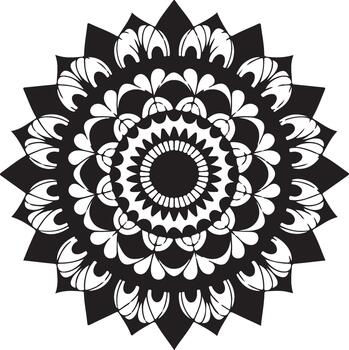 mandala design a detailed and decorative circular pattern vector