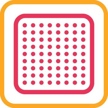 A square with dots on it vector