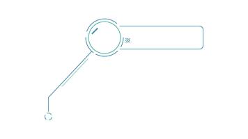 animerad element av infographics - ropa ut låda med cirkel och sida linje Nedan video