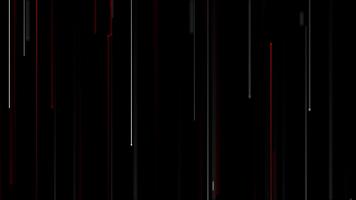 Stylish minimalist motion background animation with gently moving red and white vertical lines on a black background. This clean modern design is full HD and a seamless loop. video