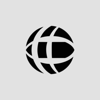 Abstract Globe Logo Design Global Network and Connection Concept vector