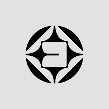 resumen estilizado personaje diseño con un juguetón y geométrico formar vector