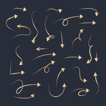 mano dibujado flecha íconos colocar. bosquejo flecha diseño para negocio plan y educación. circulo flechas, girar flecha, rehacer proceso símbolo vector