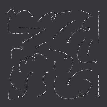 mano dibujado flecha íconos colocar. bosquejo flecha diseño para negocio plan y educación. circulo flechas, girar flecha, rehacer proceso símbolo con archivo vector