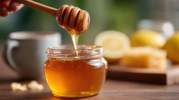 Honey is a natural remedy for a variety of health problems photo