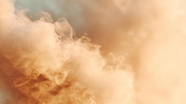 suave, arremolinándose nubes de dorado fumar crear un etéreo atmósfera, capturar el esencia de tranquilidad y misterio. foto